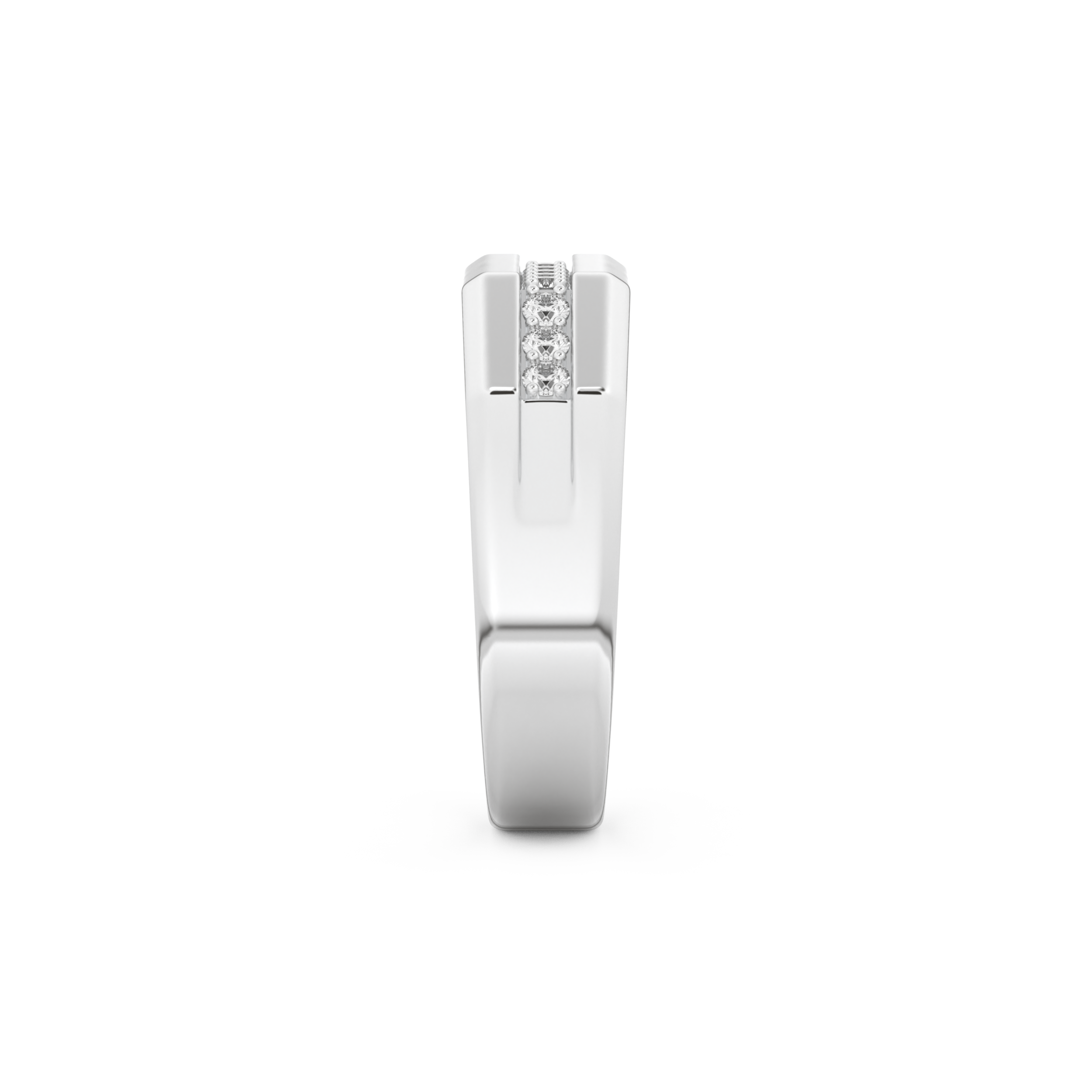 0.17 TCW Round Lab Grown Diamond Men's Wedding Band