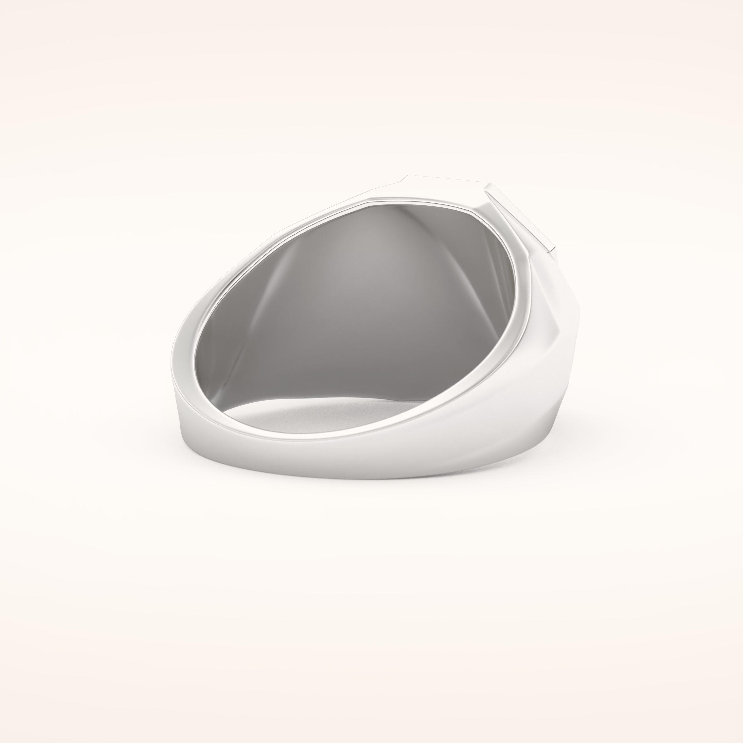 0.43 TCW Round Shaped Moissanite Multi Stone Men's Wedding Band