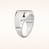 0.43 TCW Round Shaped Moissanite Multi Stone Men's Wedding Band