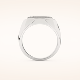 0.43 TCW Round Shaped Moissanite Multi Stone Men's Wedding Band