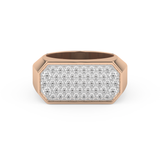 0.85 TCW Round Lab Grown Diamond Men's Wedding Band