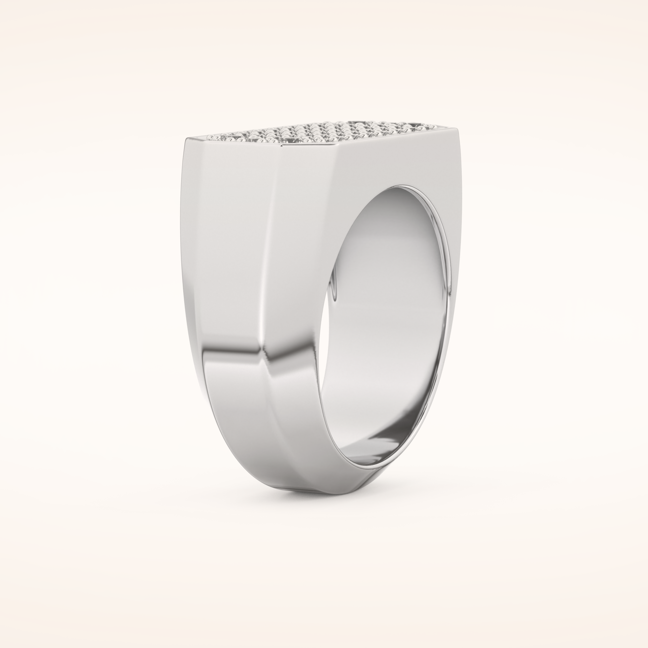 0.85 TCW Round Shaped Moissanite Multi Stone Men's Wedding Band