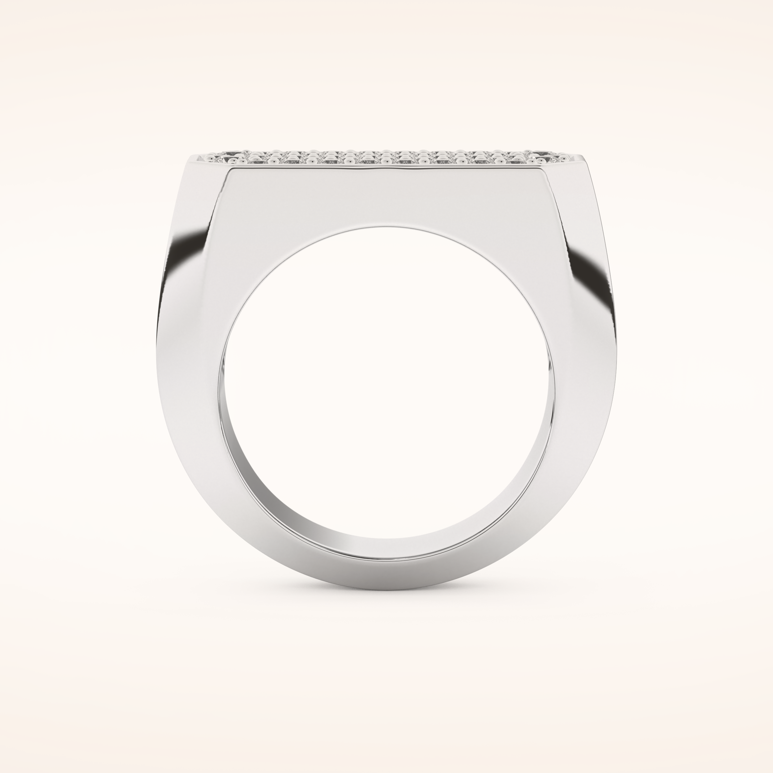 0.85 TCW Round Shaped Moissanite Multi Stone Men's Wedding Band