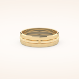 Patterned Wedding Men's Band