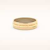 Patterned Wedding Men's Band