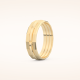 Patterned Wedding Men's Band
