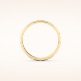 Patterned Wedding Men's Band