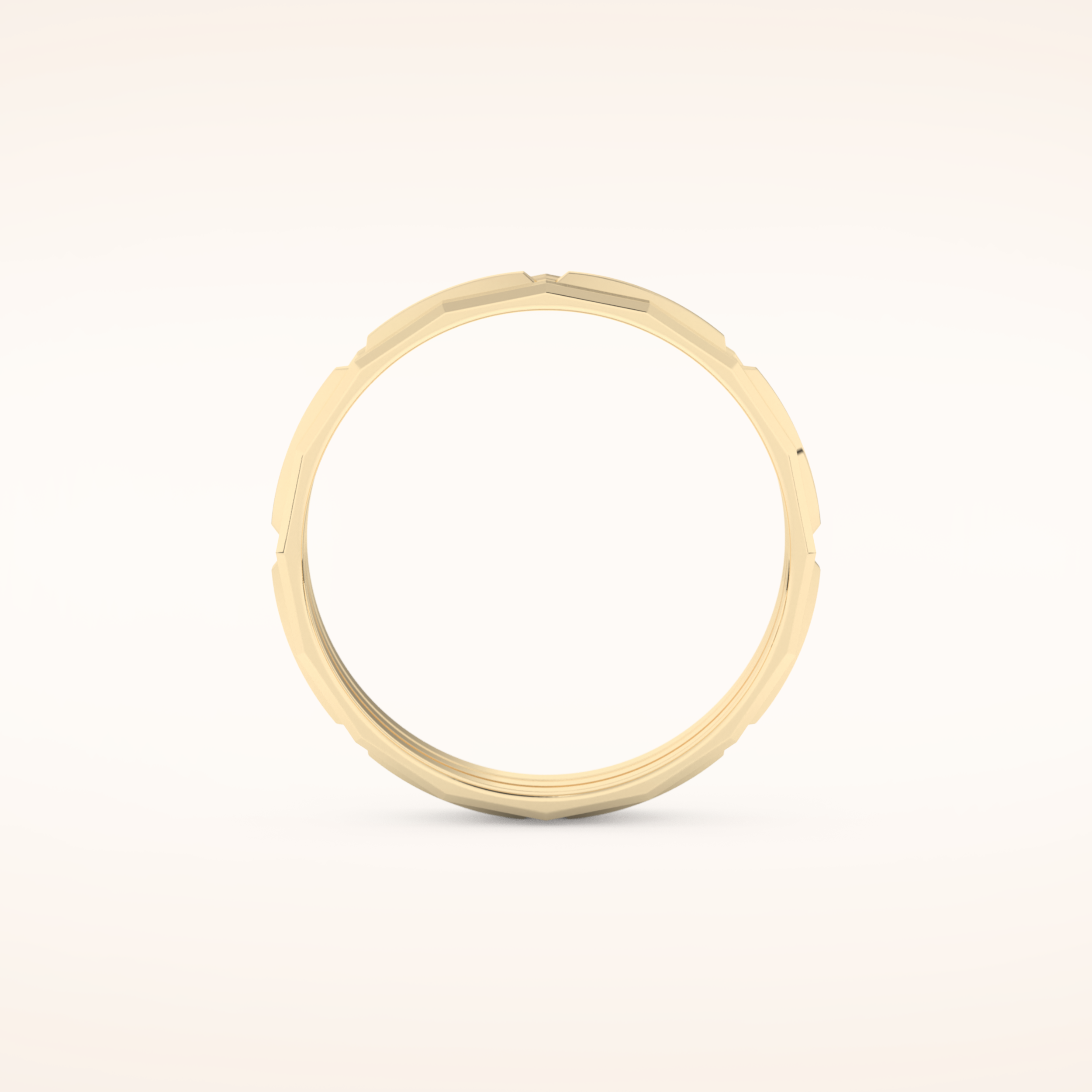 Patterned Wedding Men's Band