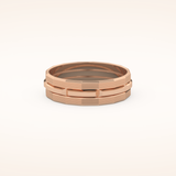 Patterned Wedding Men's Band