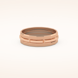 Patterned Wedding Men's Band