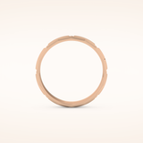 Patterned Wedding Men's Band