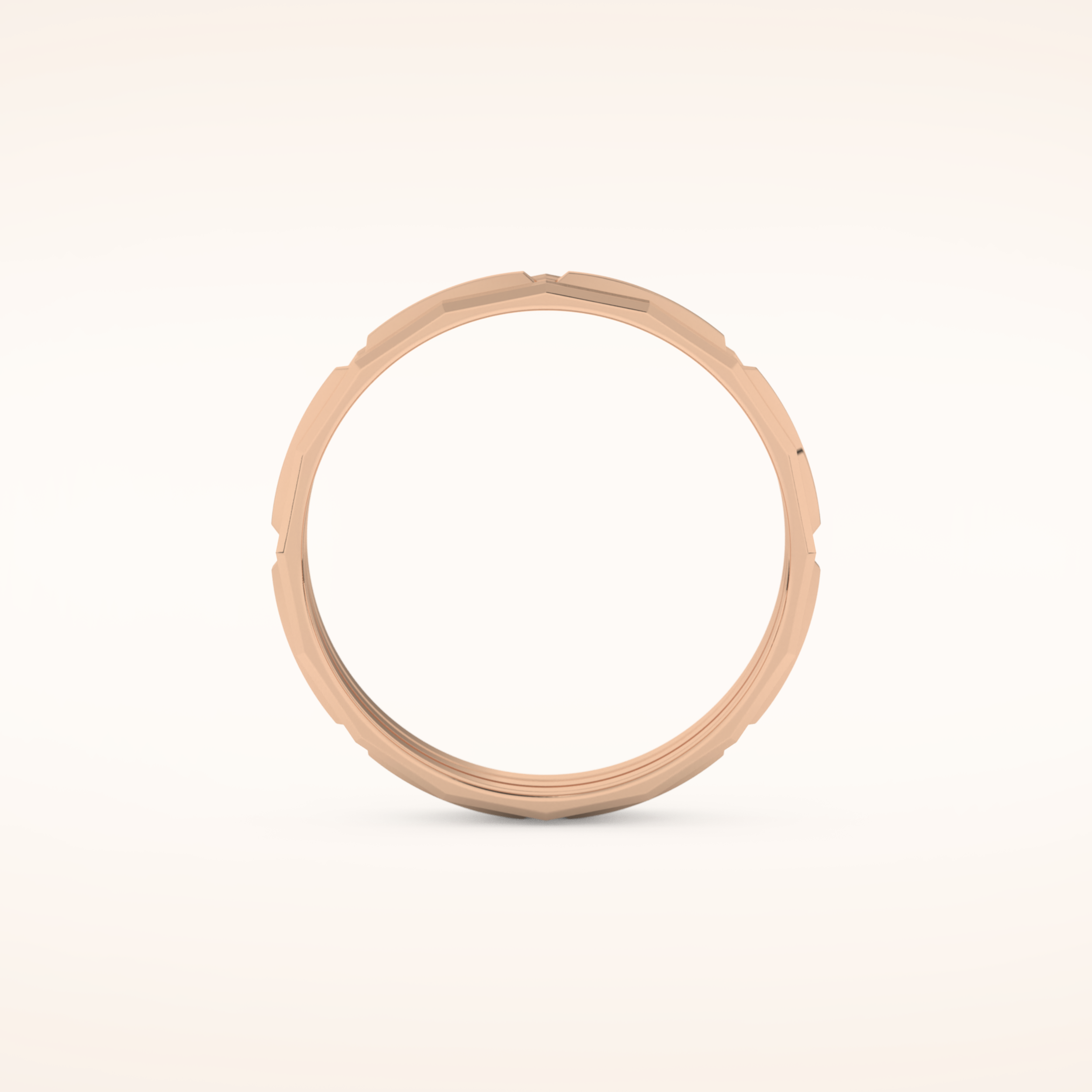 Patterned Wedding Men's Band