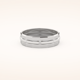 Patterned Wedding Men's Band