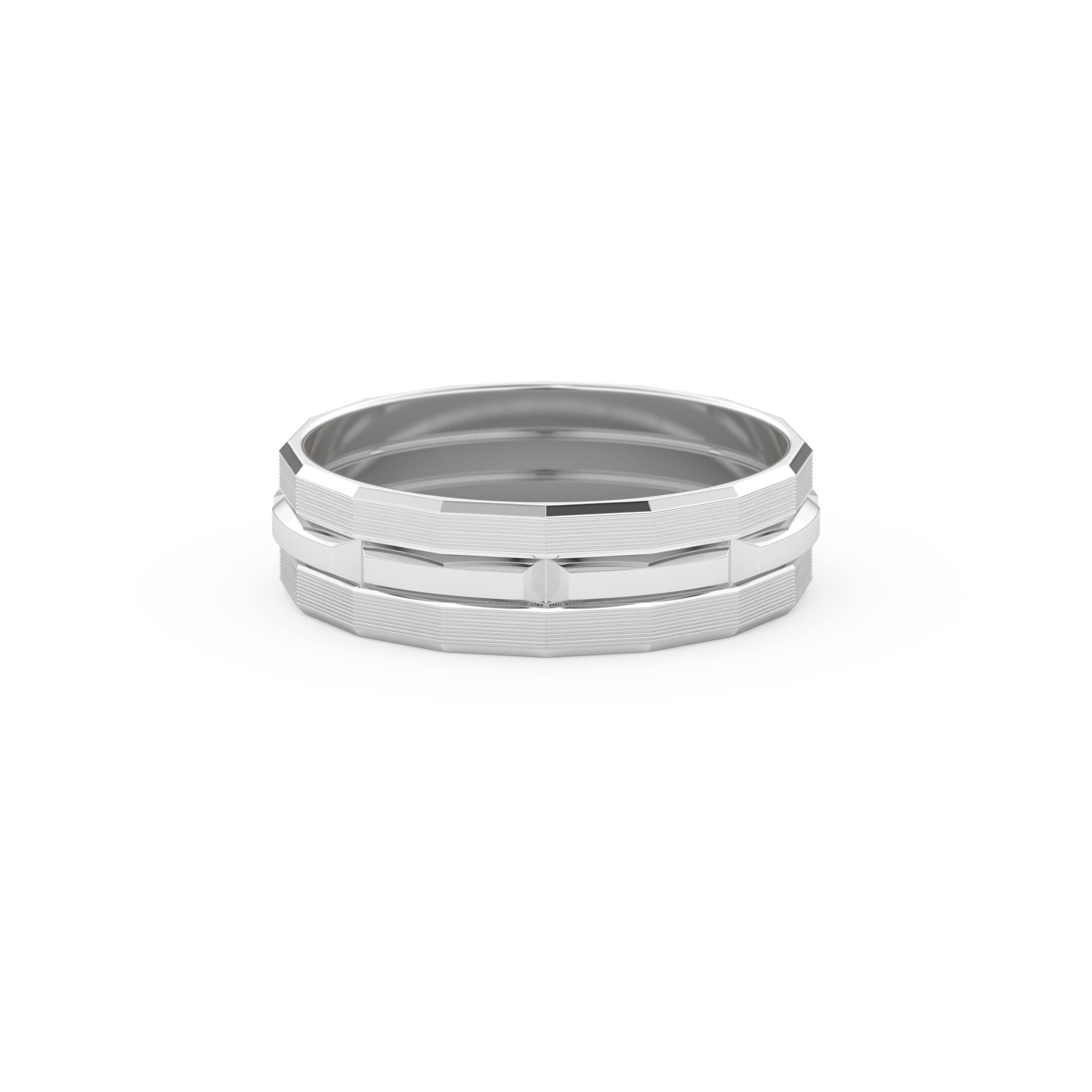 Triple Band Men's Wedding Band