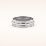 Patterned Wedding Men's Band