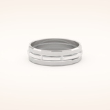 Patterned Wedding Men's Band