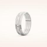 Patterned Wedding Men's Band