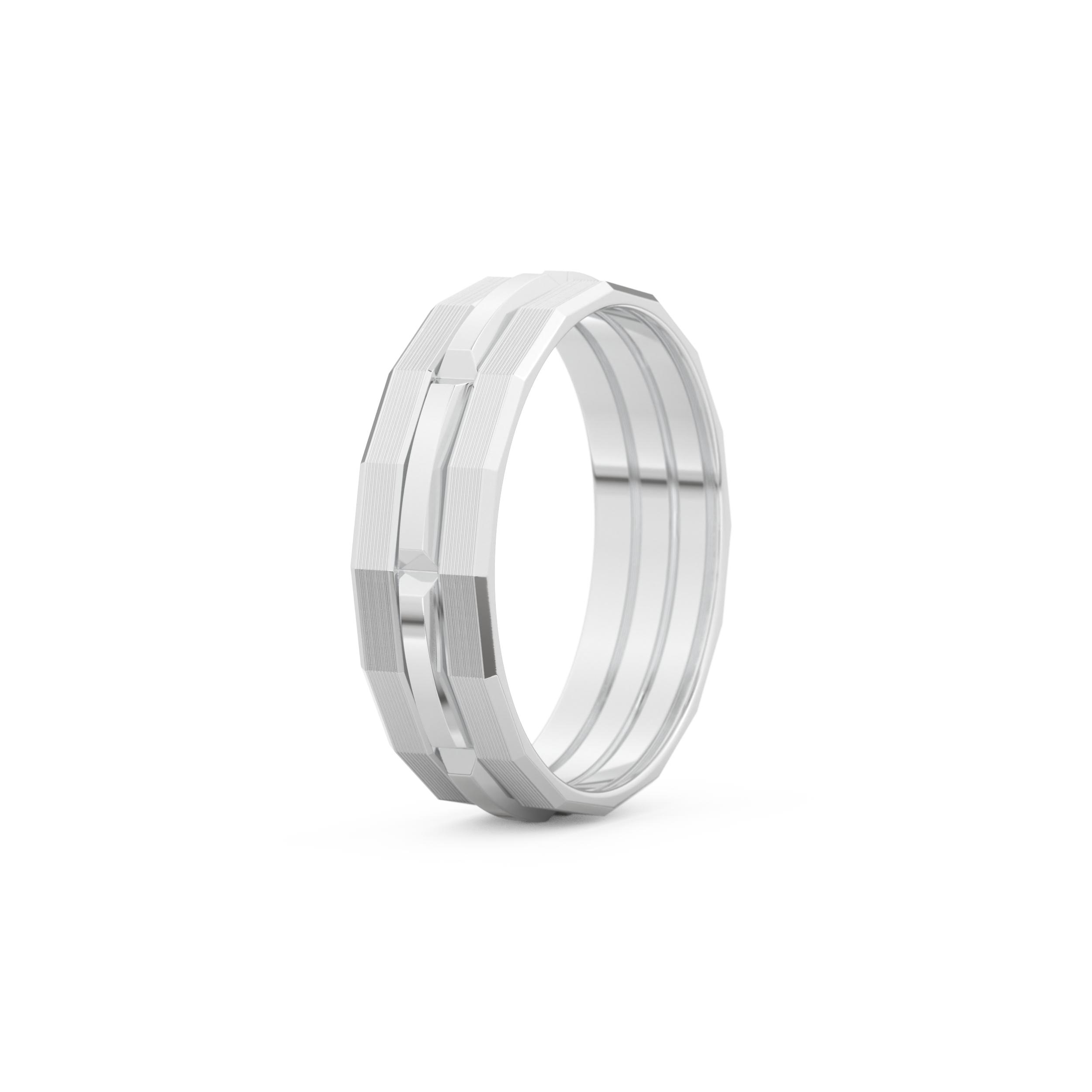 Triple Band Men's Wedding Band