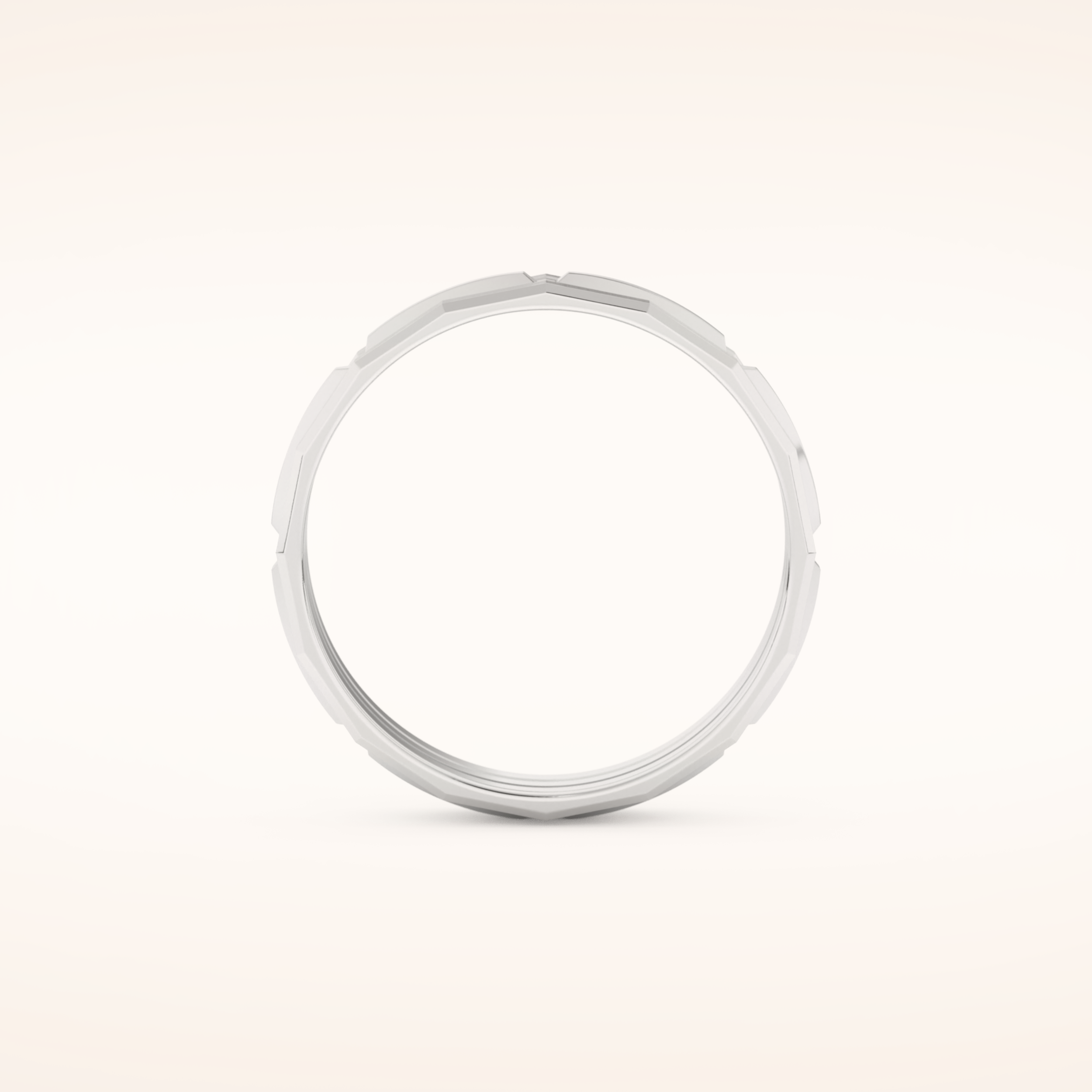 Patterned Wedding Men's Band