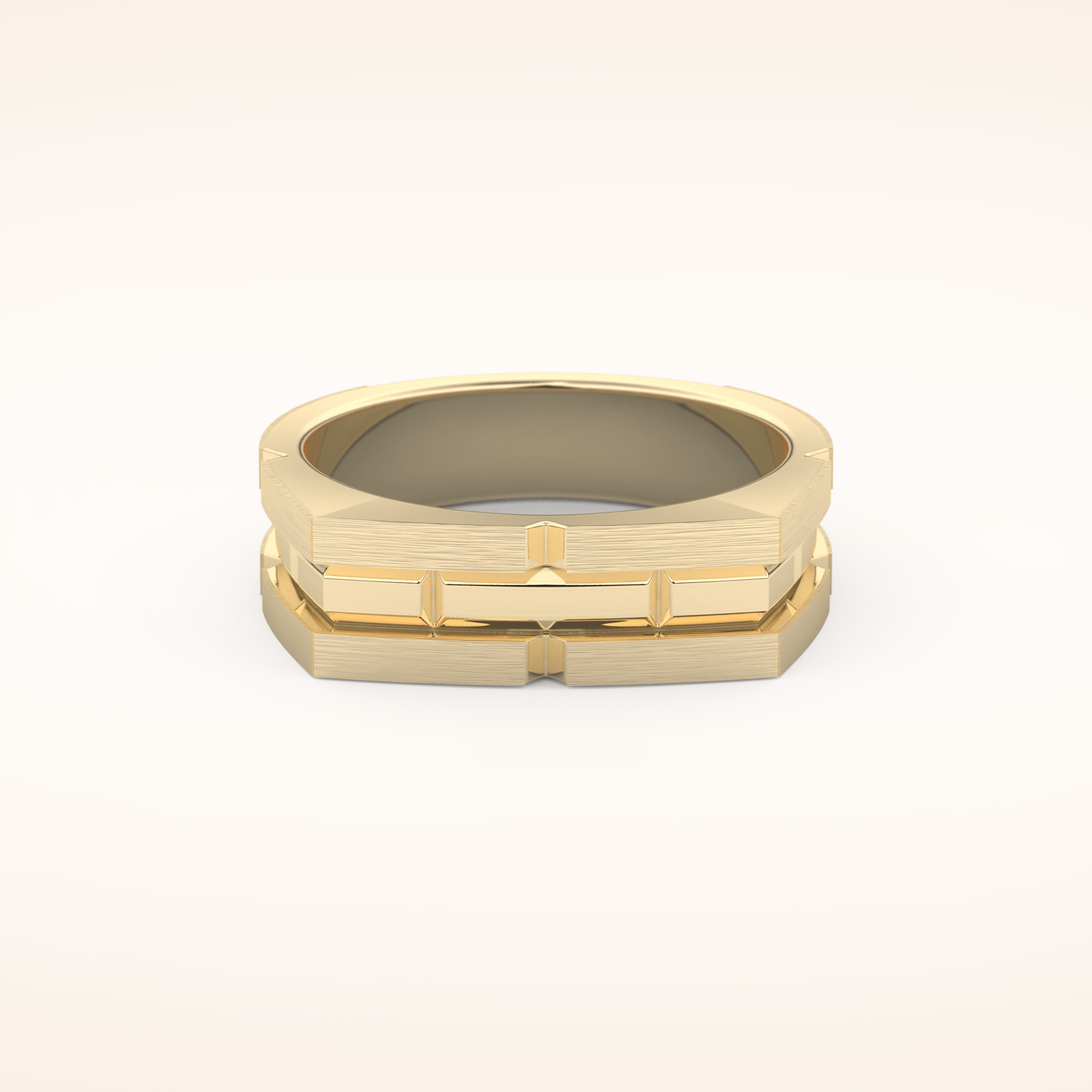 Goemetric Men's Wedding Band