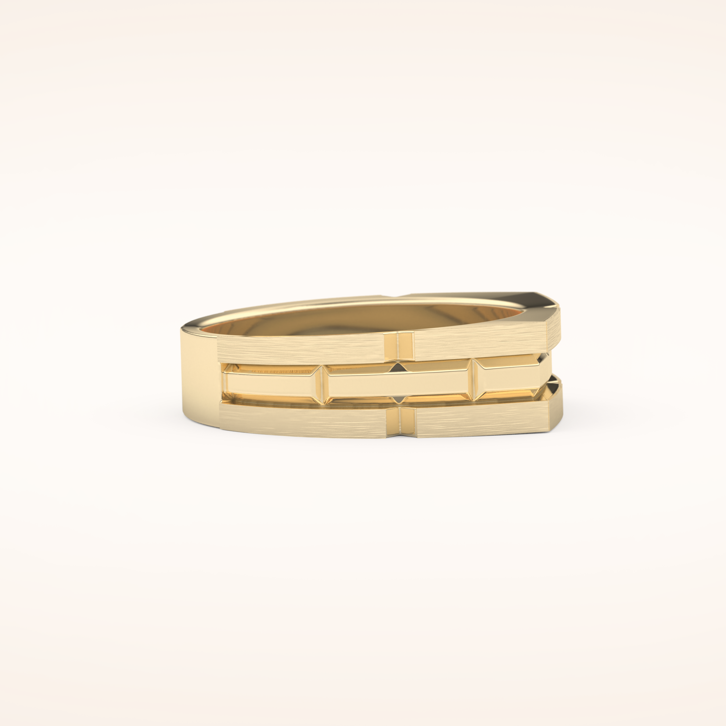 Goemetric Men's Wedding Band