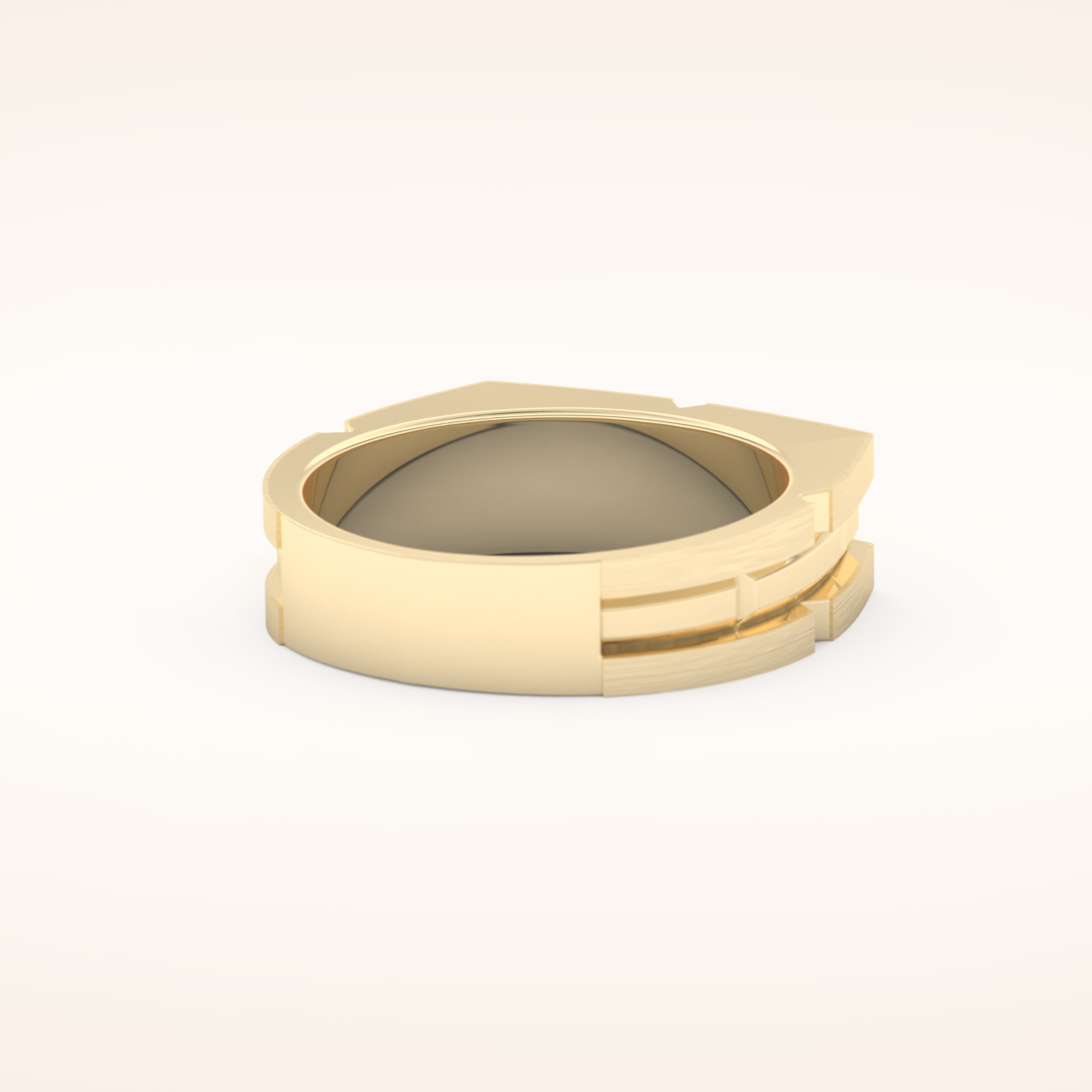 Goemetric Men's Wedding Band