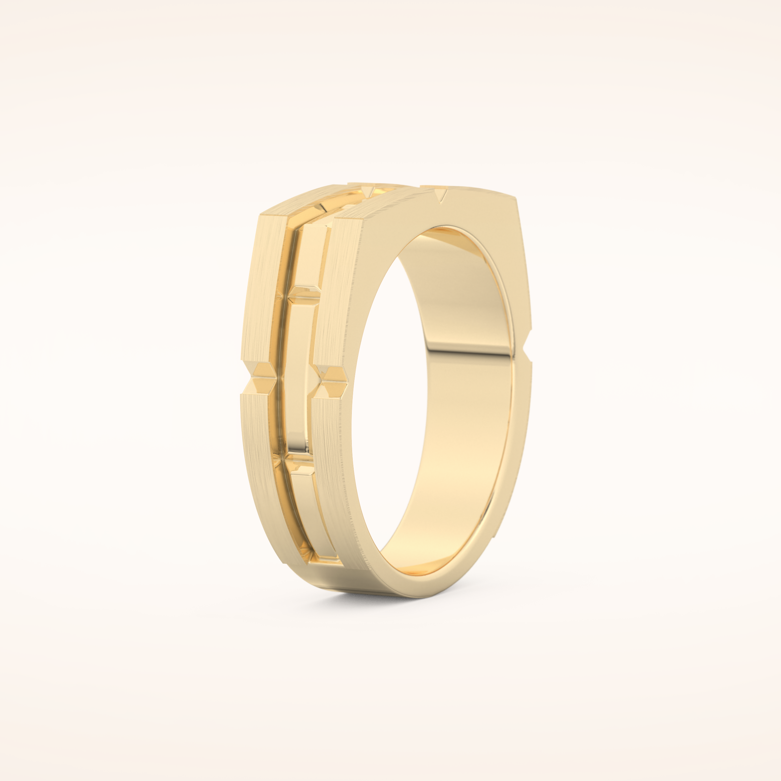 Goemetric Men's Wedding Band