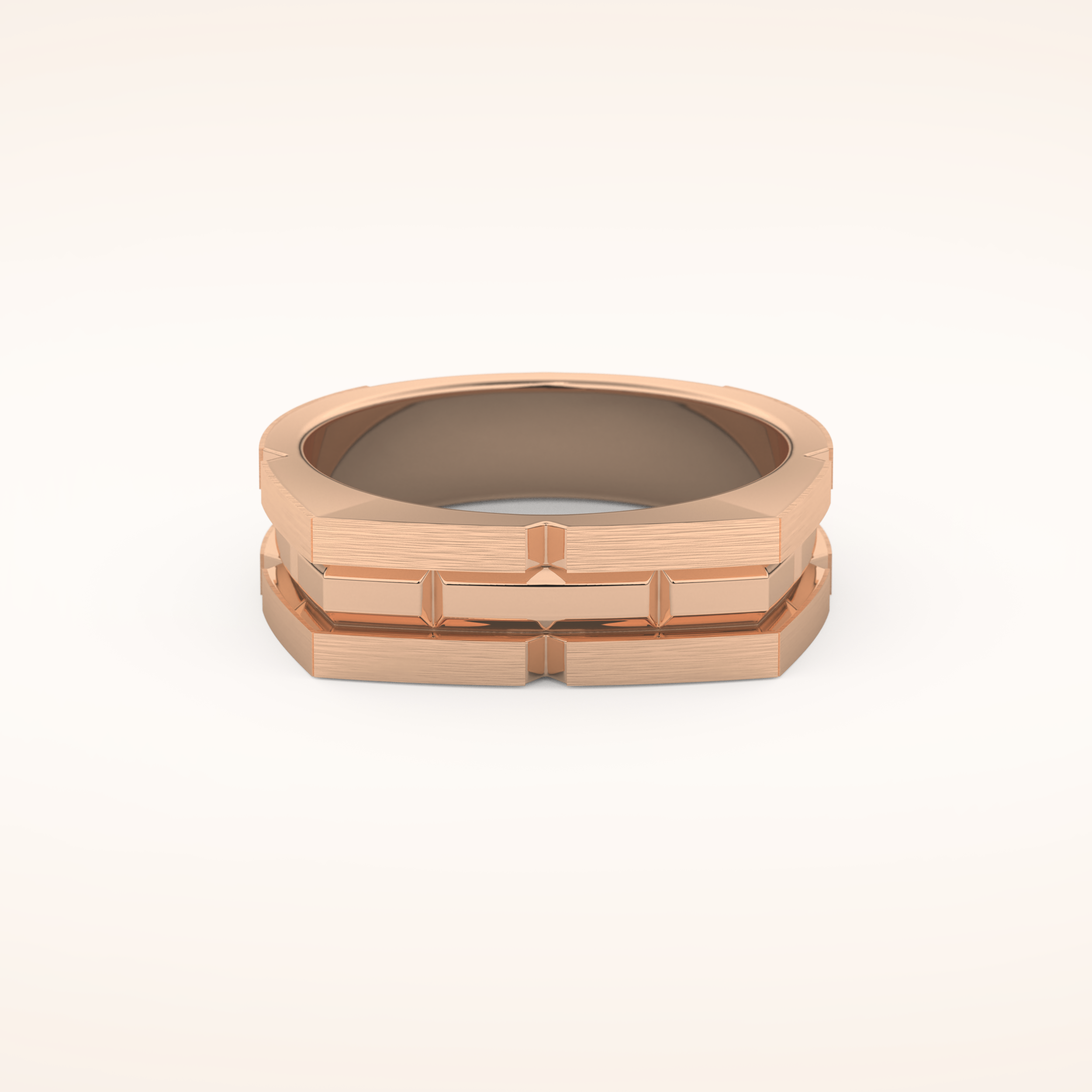 Goemetric Men's Wedding Band