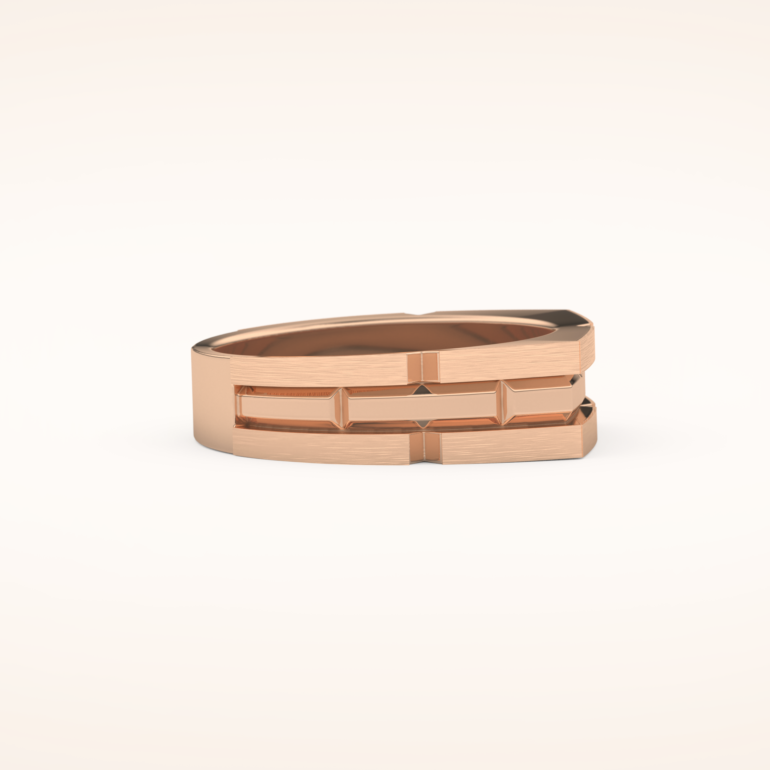 Goemetric Men's Wedding Band