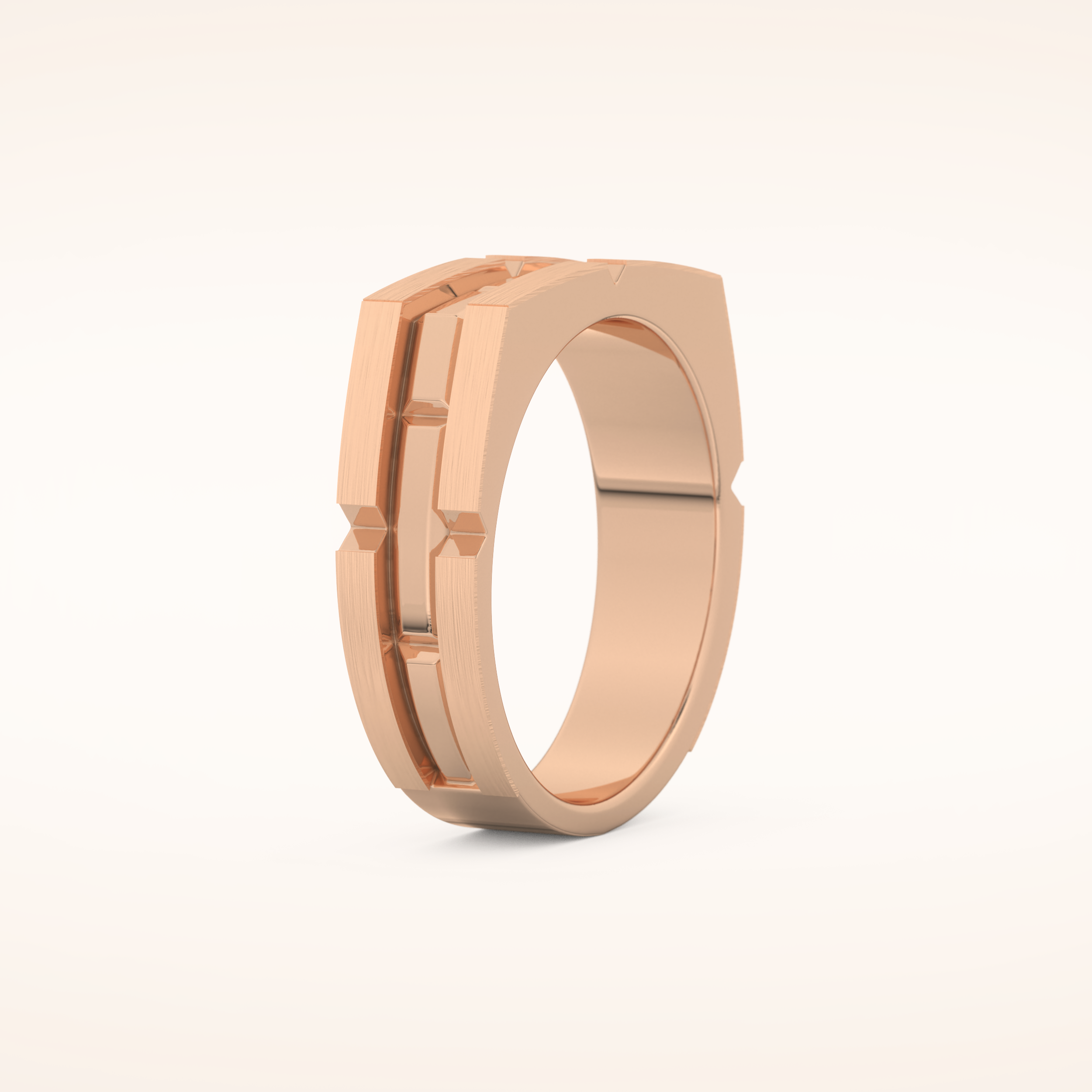 Goemetric Men's Wedding Band