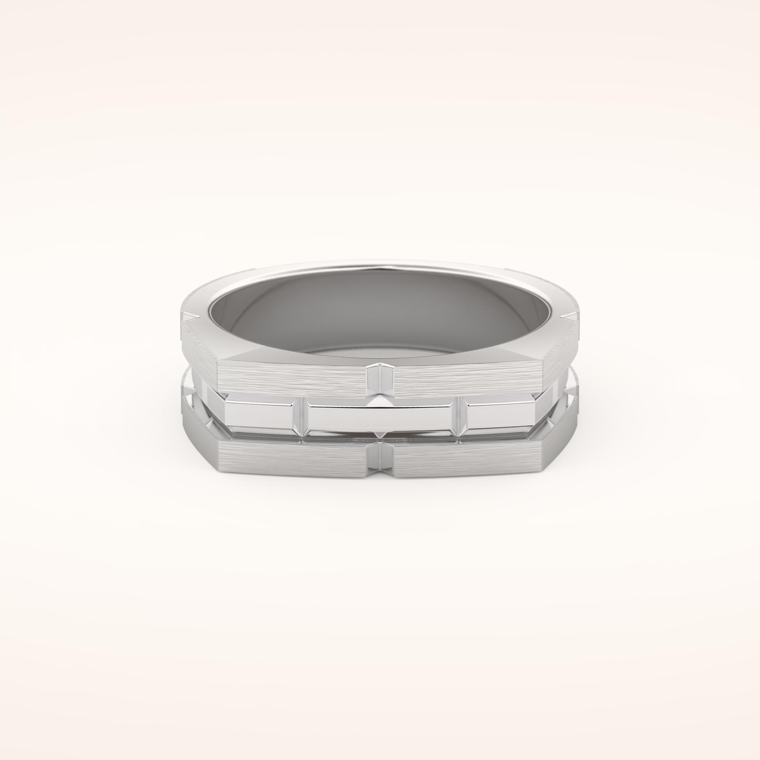 Goemetric Men's Wedding Band