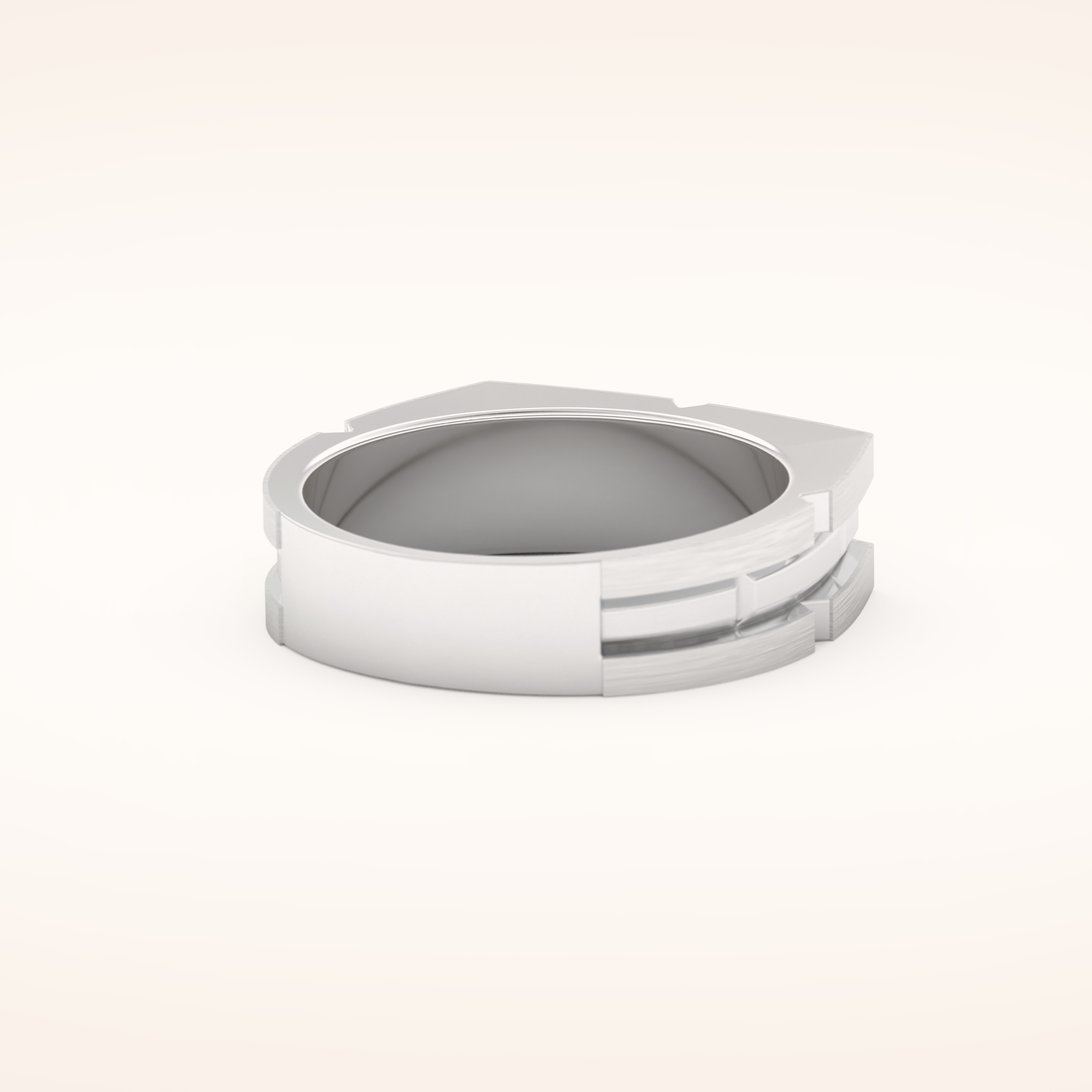 Goemetric Men's Wedding Band