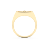 Round Solitaire Lab Grown Diamond Men's Engagement Ring