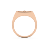 Round Solitaire Lab Grown Diamond Men's Engagement Ring