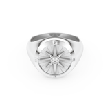 Round Solitaire Lab Grown Diamond Men's Engagement Ring