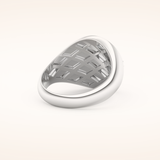 0.04 TCW Round Shaped Moissanite Compass Men's Wedding Band