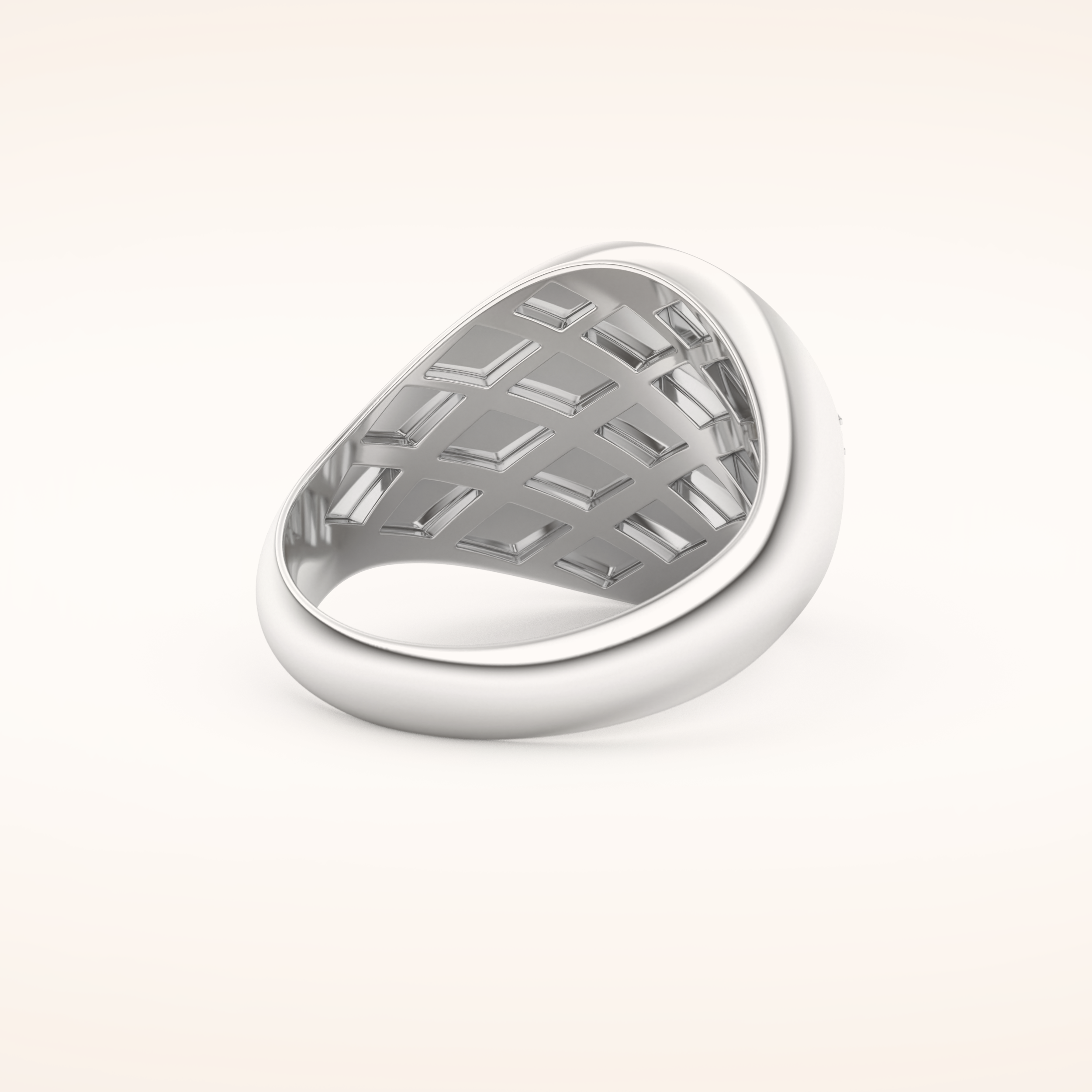 0.04 TCW Round Shaped Moissanite Compass Men's Wedding Band