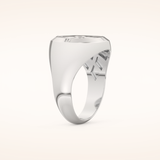 0.04 TCW Round Shaped Moissanite Compass Men's Wedding Band