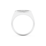 Round Solitaire Lab Grown Diamond Men's Engagement Ring