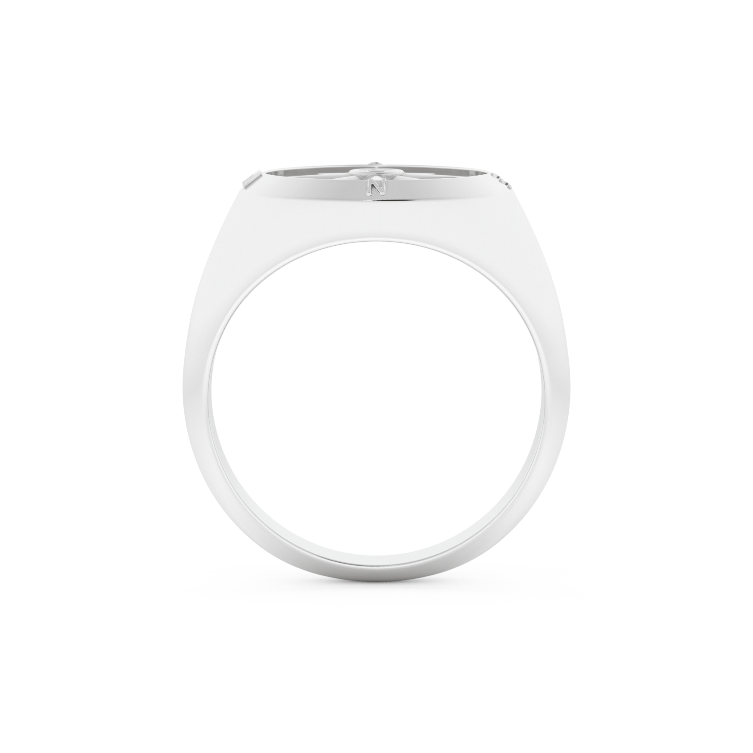 Round Solitaire Lab Grown Diamond Men's Engagement Ring