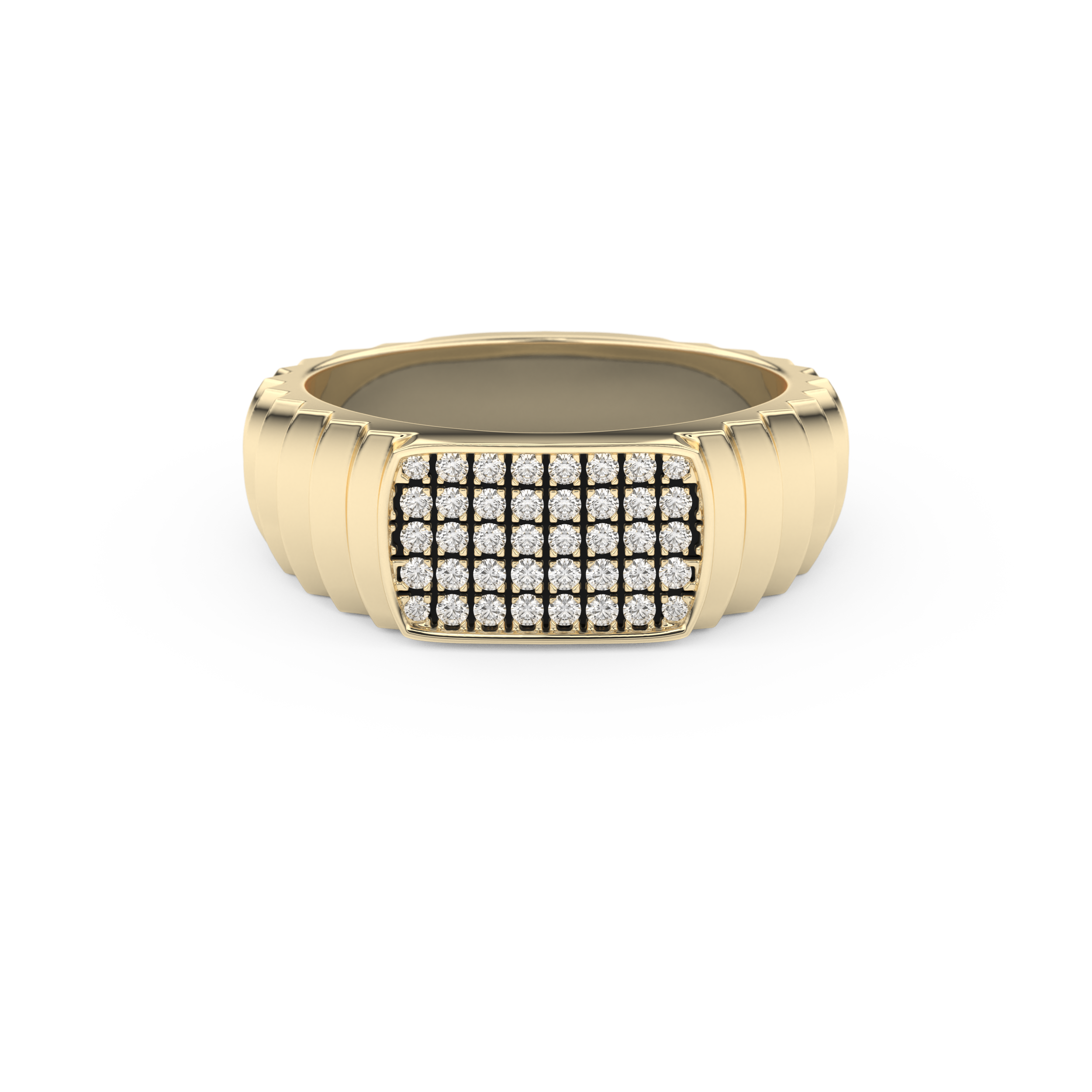 0.191 TCW Round Lab Grown Diamond Men's Wedding Band
