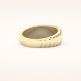 0.191 TCW Round Shaped Moissanite Multi Stone Men's Wedding Band