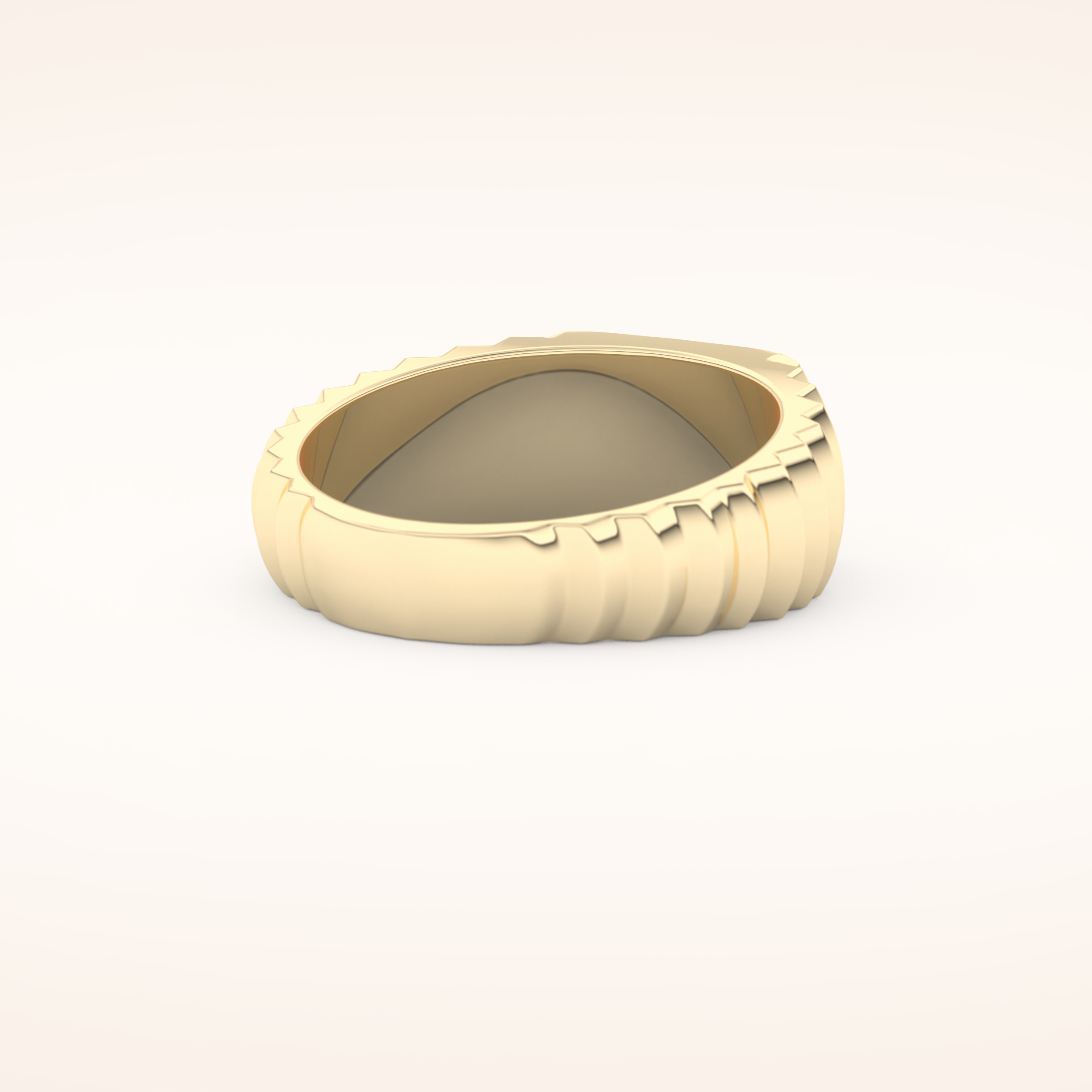0.191 TCW Round Shaped Moissanite Multi Stone Men's Wedding Band