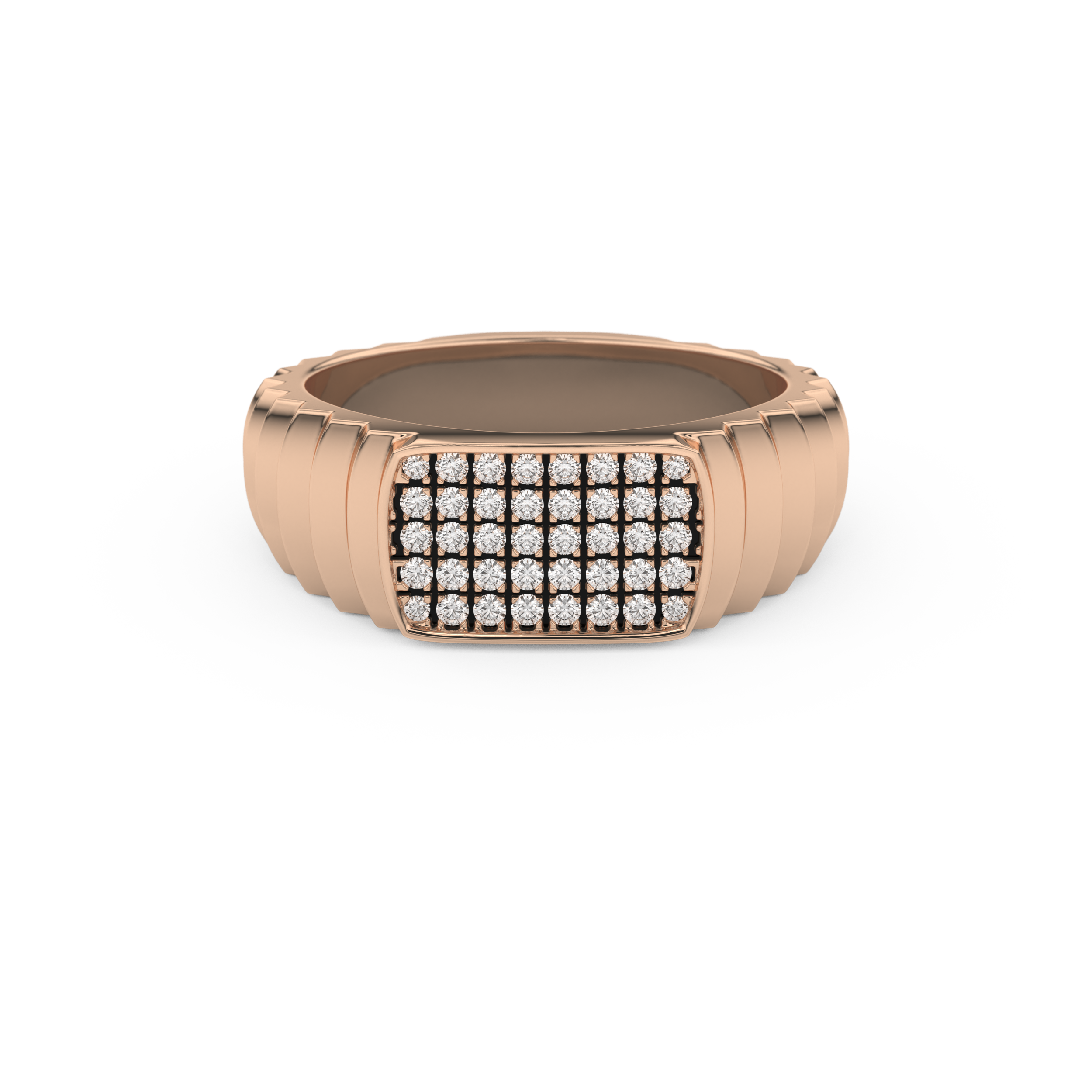 0.191 TCW Round Lab Grown Diamond Men's Wedding Band