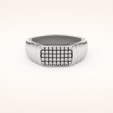 0.191 TCW Round Shaped Moissanite Multi Stone Men's Wedding Band