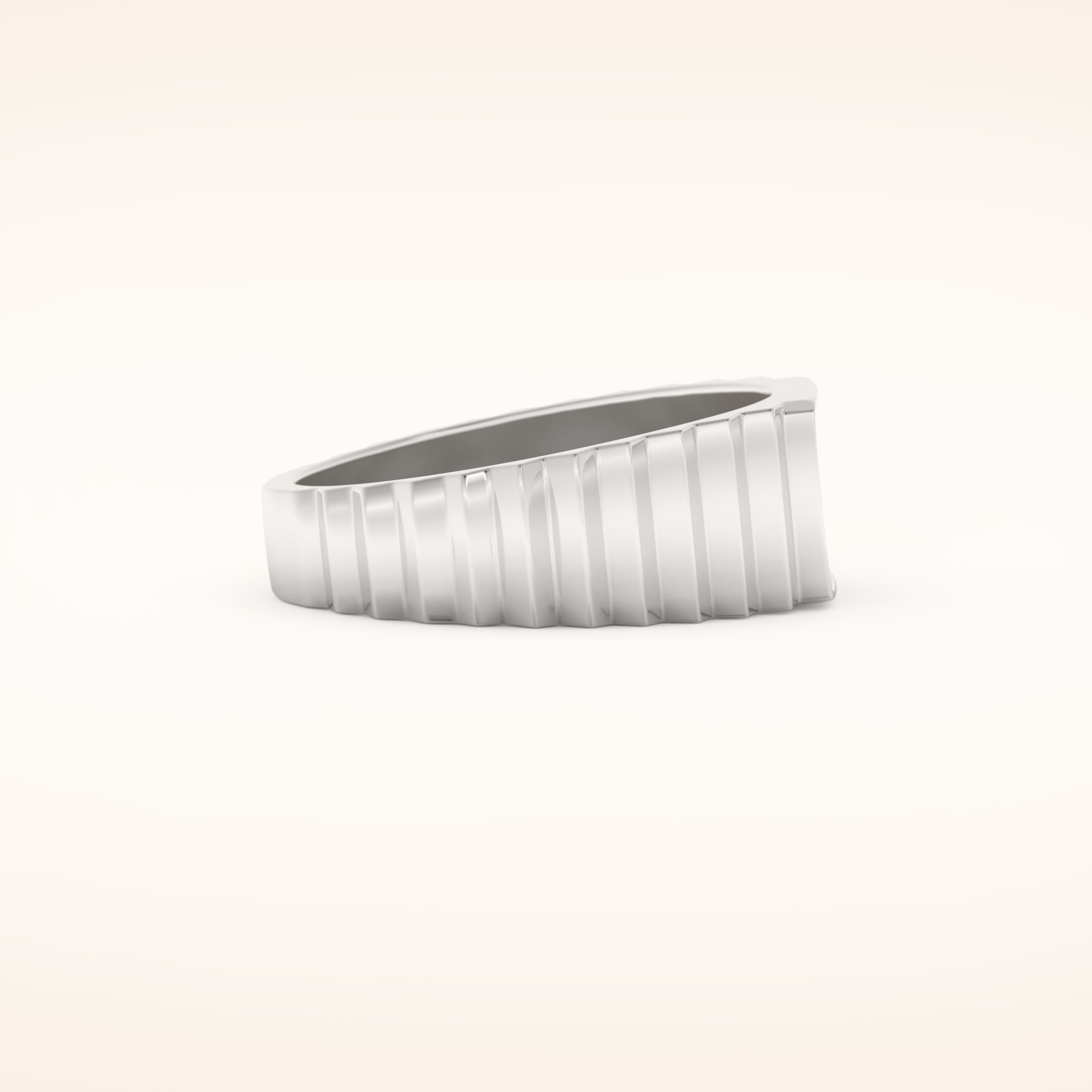 0.191 TCW Round Shaped Moissanite Multi Stone Men's Wedding Band