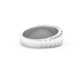 0.191 TCW Round Lab Grown Diamond Men's Wedding Band