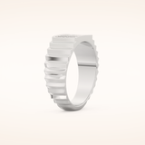 0.191 TCW Round Shaped Moissanite Multi Stone Men's Wedding Band