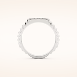 0.191 TCW Round Shaped Moissanite Multi Stone Men's Wedding Band