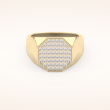 0.43 TCW Round Shaped Moissanite Multi Stone Men's Wedding Band